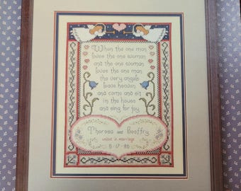 Leisure Arts Love Sampler Cross Stitch Pattern. FREE SHIPPING. Used Condition.