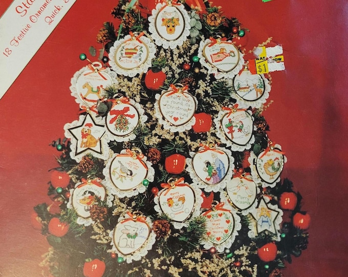 Starbright Season 18 Festive Ornaments Using Starbright Frames Cross Stitch Pattern. FREE SHIPPING. Used Older Condition.