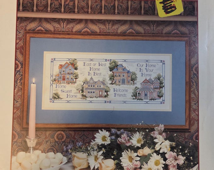 Dimensions Victorian Welcome Cross Stitch Pattern. FREE SHIPPING. Used Condition.