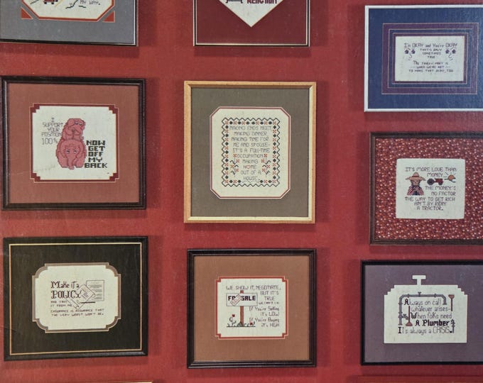 Three Needles The Working Class II Cross Stitch Pattern. FREE SHIPPING. Used Condition. Mechanic,Farmer,Counseling, Police,Fire, Architect