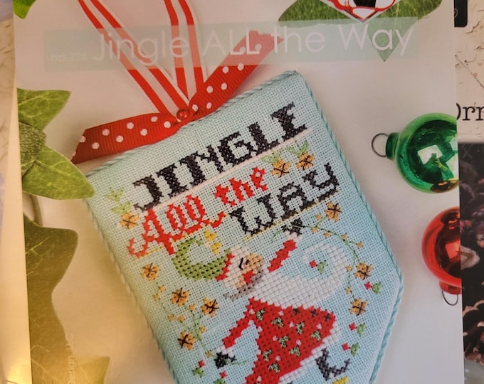 Hands on Designs Jingle All The Way Cross Stitch Pattern. Free Shipping. Good Condition.