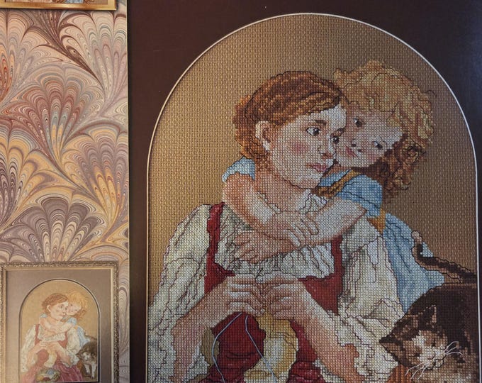 Stitch World Tender Embrace Cross Stitch Pattern. FREE SHIPPING. Used Condition.