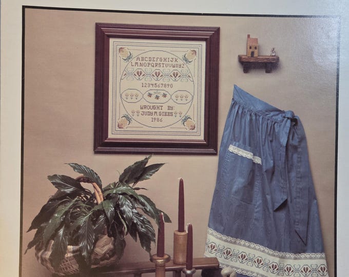 Hollis Designs Judys Sampler Cross Stitch Pattern. Free Shipping. Used Condition.