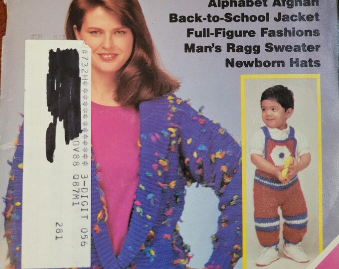 Quick and Easy Crochet July/August 1988. FREE SHIPPING. Old Condition.