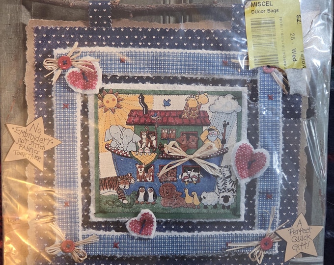 Dimensions From The Heart Friends of Noah Banner Applique Kit FREE SHIPPING. Older Condition.