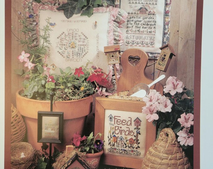 Bush Down The Garden Path Cross Stitch Pattern. FREE SHIPPING.