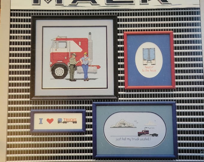 Cherrytree Designs Long Haul Stitches Cross Stitch Pattern. FREE SHIPPING. Good Condition.