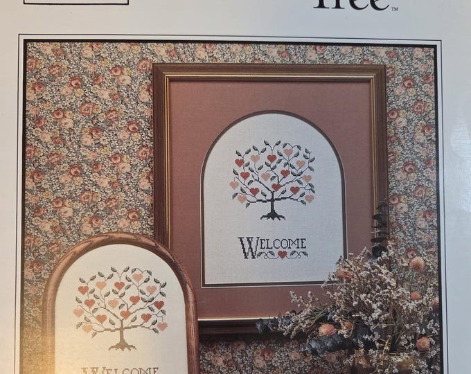 The Sweetheart Tree Sweetheart Tree Cross Stitch Pattern - FREE SHIPPING. Used Condition.