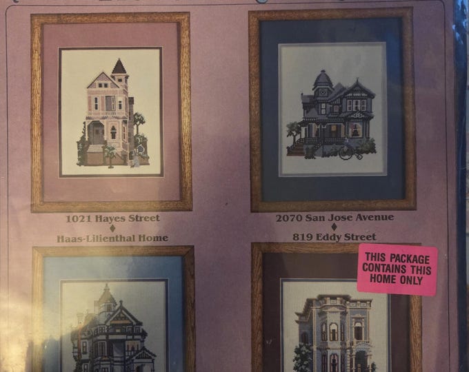 Victorian Homes 1. Eddy Street Home Only, not all 4 Homes. Cross Stitch Pattern. FREE SHIPPING. Used Condition