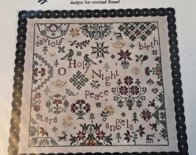 Praiseworthy Stitches Simple Gifts O Night Holy  Cross Stitch Pattern. FREE SHIPPING. Estate Preowned Good Condition.