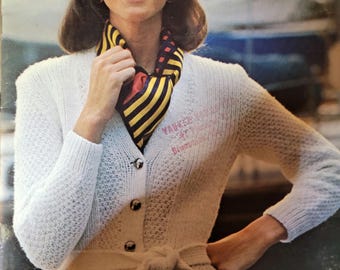 Bernat Right In White Book 206. Knit and Crochet Pattern. Free Shipping