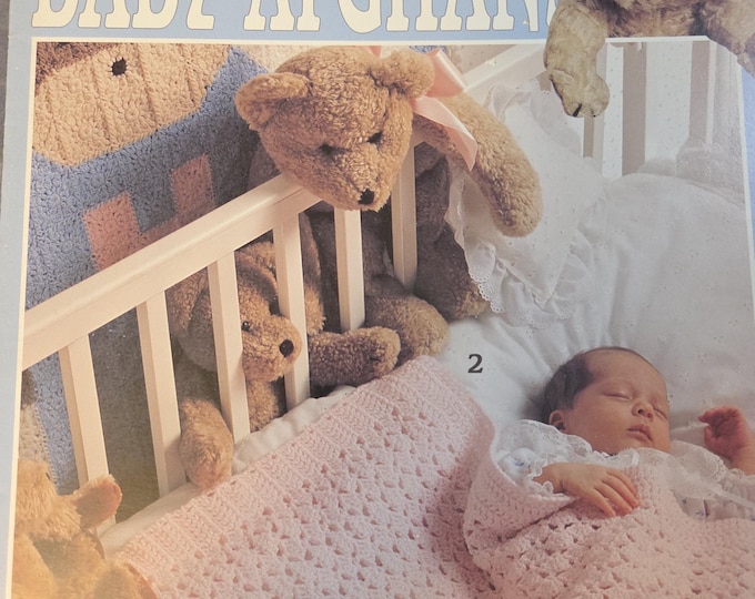 Leisure Arts Beary Sweet Baby Afghans Crochet Pattern. FREE SHIPPING. Used Condition.