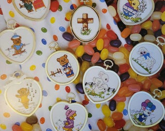 This and That Bears n Bunnies Cross Stitch Pattern. FREE SHIPPING