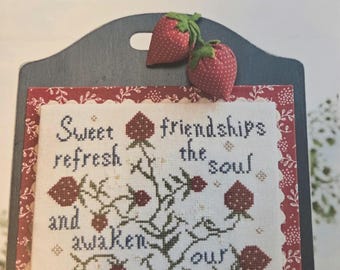 The Proper Stitcher Sweet Friendships Cross Stitch Pattern. FREE Shipping. Good Condition.