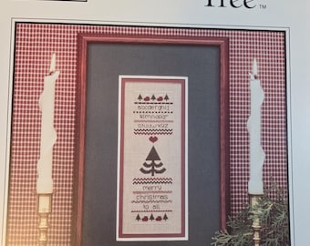 The Sweetheart Tree Christmas Band Sampler Cross Stitch Pattern - FREE SHIPPING. Used Condition.