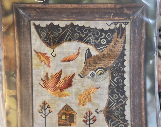 Cottage Garden A Year In The Woods Series #10 The Little Brown Bat Cross Stitch Pattern. FREE SHIPPING. New Condition.