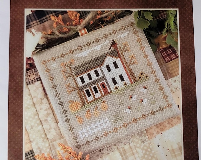 Little House Needleworks Fall on the Farm The Old Farmhouse Cross Stitch Pattern. FREE SHIPPING. Good Condition.