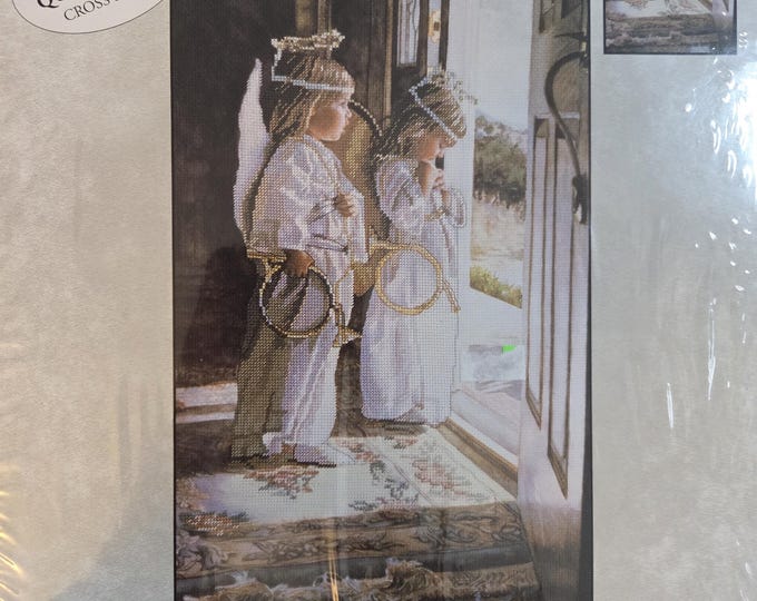 Candamar Designs Little Angels Picture Embellished Cross Stitch Kit. FREE SHIPPING. Good Condition.