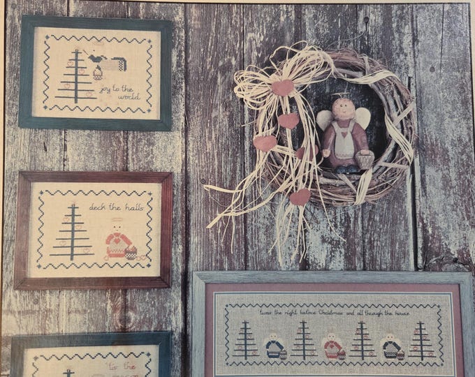 Blue Whale Designs The Night Before Christmas Cross Stitch Pattern. FREE SHIPPING. Used Condition.