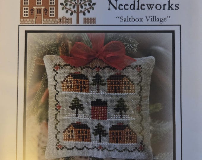 Little House Needleworks Saltbox Village Ornament of the Month Cross Stitch Pattern. FREE Shipping. Good Condition.