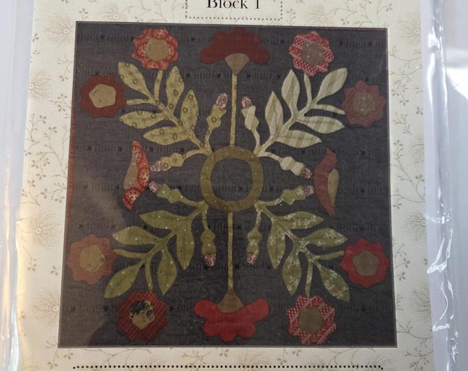 Linen Closet Designs Fairhaven Block 1 of the Month Quilt Pattern. Estate Preowned Like New Condition. Free SHIPPING.