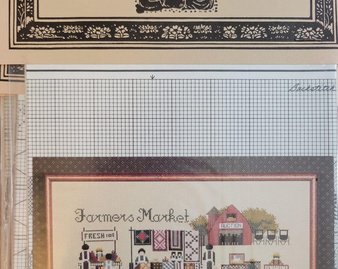Told In A Garden Farmers Market Cross Stitch Pattern. Good Condition. Free Shipping.