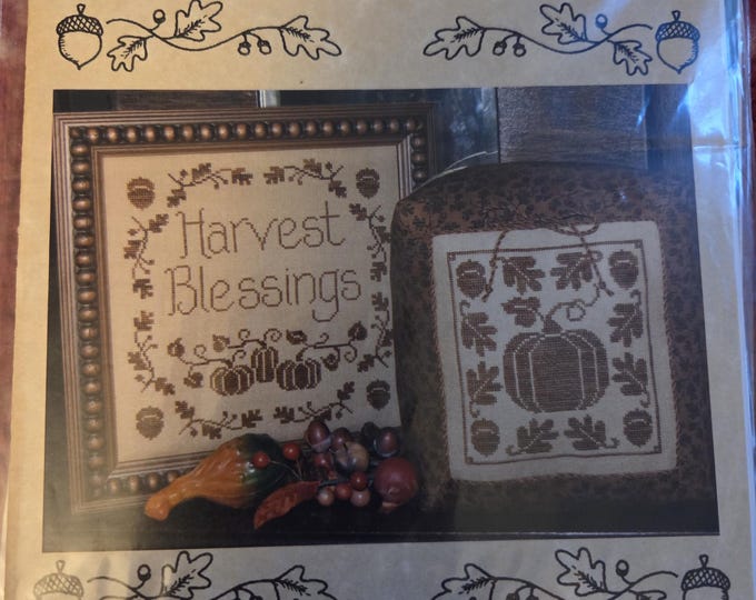 Waxing Moon Designs Harvest Blessings Cross Stitch Pattern. Free Shipping. Good Condition.