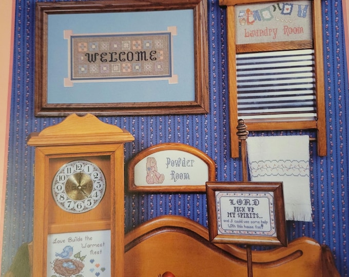 Household Hang-Ups Cross Stitch Pattern. FREE SHIPPING.