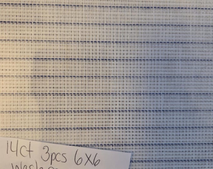 Waste Canvas 14ct 3pcs 6x6. FREE SHIPPING.