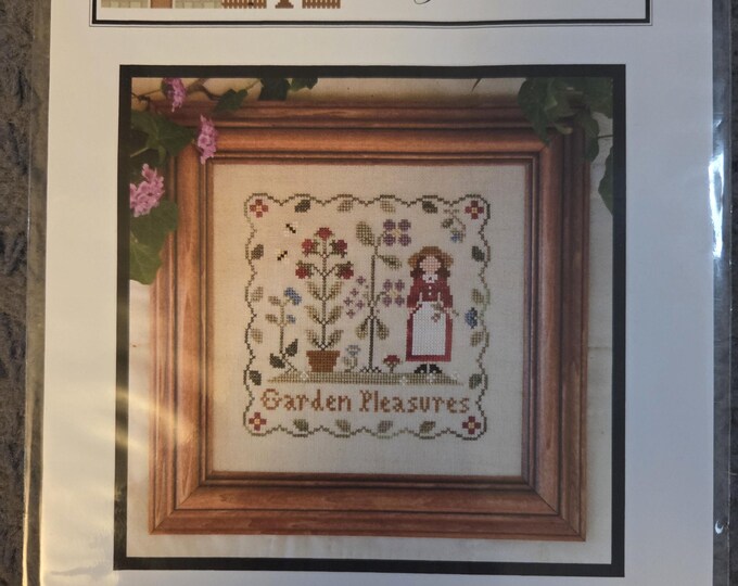 Little House Needleworks Garden Pleasures Cross Stitch Pattern. FREE SHIPPING. Good Condition