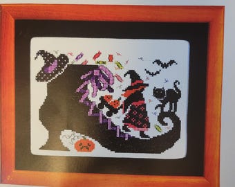 The Old Witch Shoe Cross Stitch Pattern. Free Shipping. Used Condition.