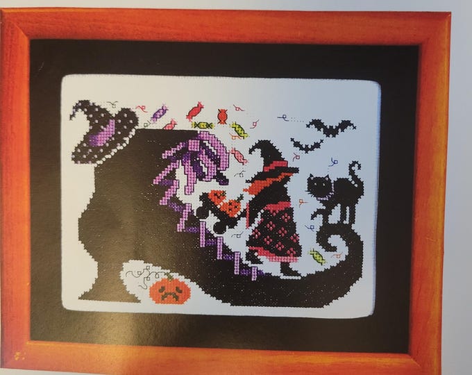The Old Witch Shoe Cross Stitch Pattern. Free Shipping. Used Condition.