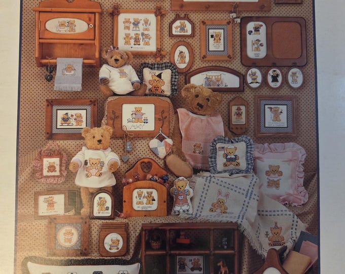 Graph It Arts Personality Bears Book Cross Stitch Pattern. Free SHIPPING. Used Condition.