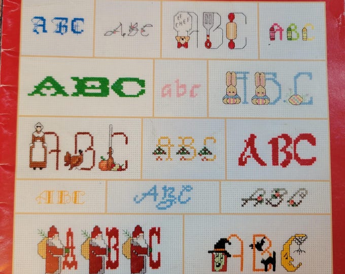 Leisure Arts 120 Alphabets Cross Stitch Pattern. Free SHIPPING. Used Condition.