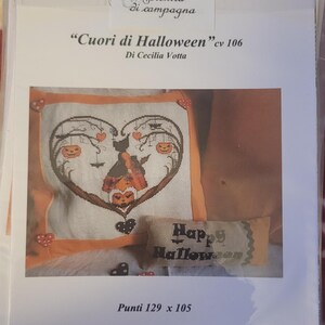 Serenita di campagna Cuori di Halloween Cross Stitch Pattern. Free Shipping. Good Condition.