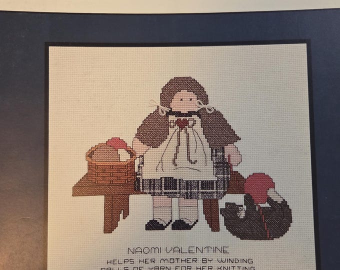 Astor Place Naomi Valentine Cross Stitch Pattern. FREE SHIPPING. Used Condition.