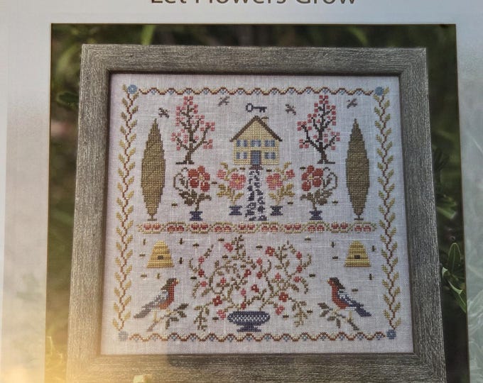 Jan Hicks Creates Let Flowers Grow Cross Stitch Pattern. FREE SHIPPING. Used Condition