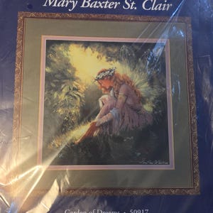 Candamar Designs Garden of Dreams Printed Background Cross Stitch Kit. FREE SHIPPING. Good Condition.