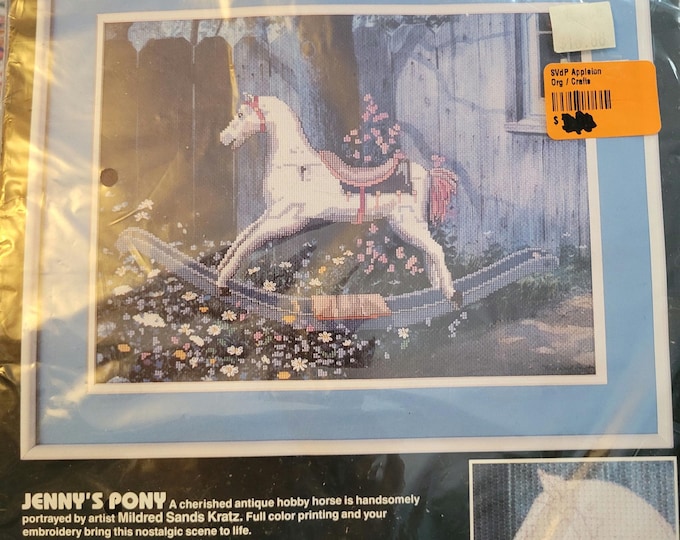 Dimensions Jennys Pony Cross Stitch Kit. FREE SHIPPING. New Condition.