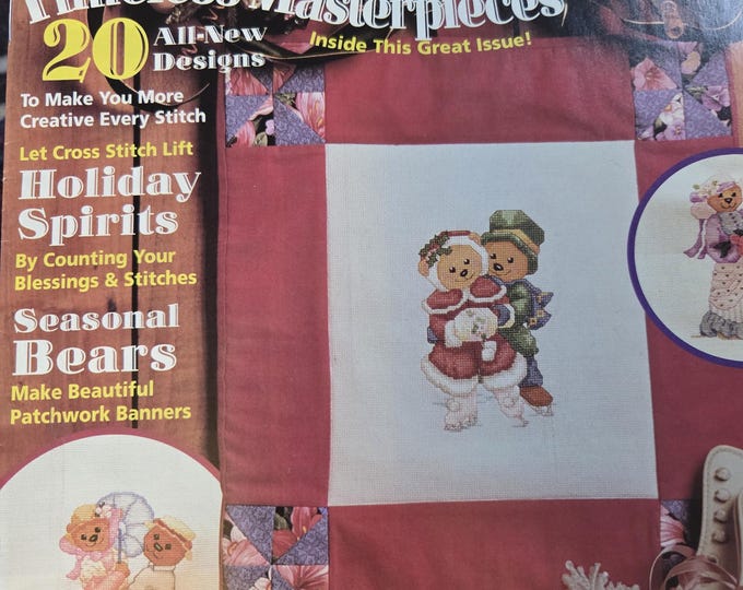 Cross Stitch Magazine Dec/Jan 1995. FREE SHIPPING. Older Condition.