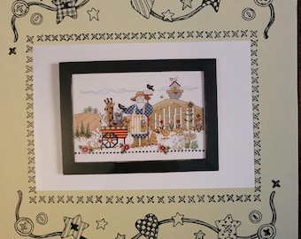 Imaginating Noah in the Garden Cross Stitch Pattern. FREE SHIPPING. Used Condition.