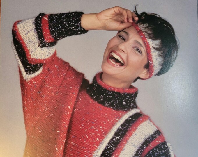 Ironstone Ridged Pullover Knit Pattern Style 490. Free Shipping. Vintage Condition.