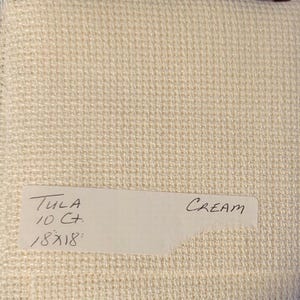 Tula 10ct 18&quot;x18&quot; cream. FREE SHIPPING.