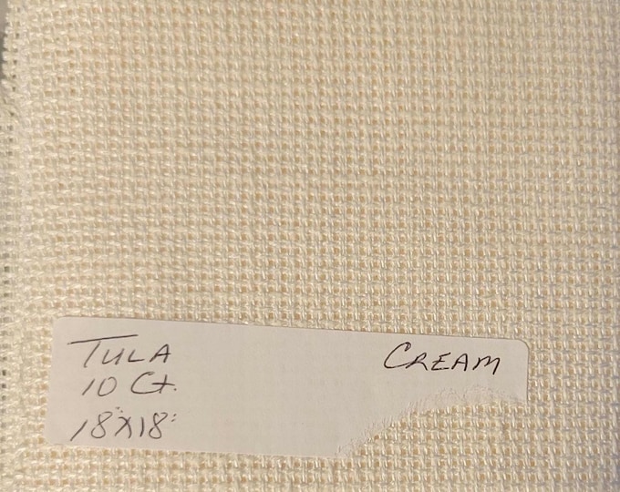 Tula 10ct 18"x18" cream. FREE SHIPPING.