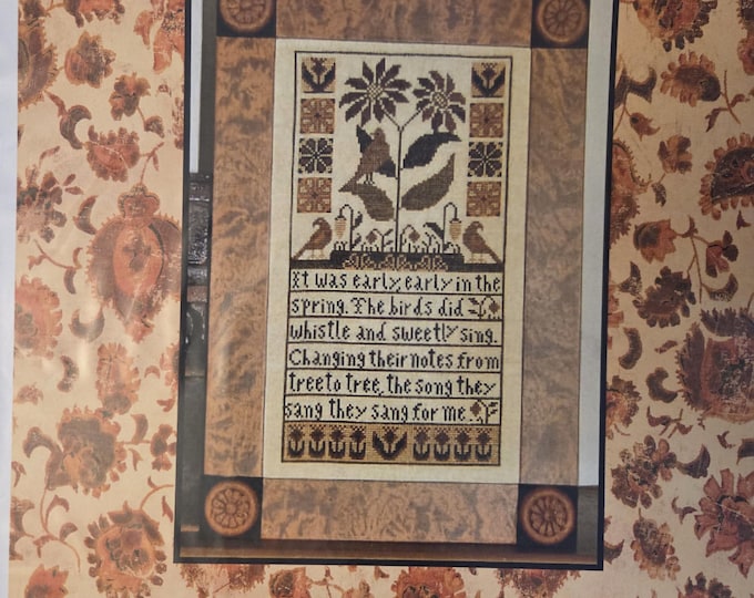 Carriage House Samplings The Song They Sang Cross Stitch Pattern. FREE SHIPPING. Preowned Condition.