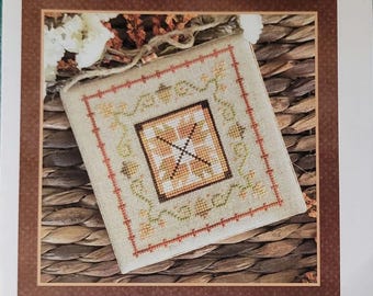 Little House Needleworks Fall on the Farm Changing Leaves Cross Stitch Pattern. FREE SHIPPING. Good Condition.