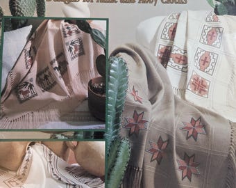 Leisure Arts Southwest Influence Cross Stitch Pattern. Free SHIPPING. Used Condition