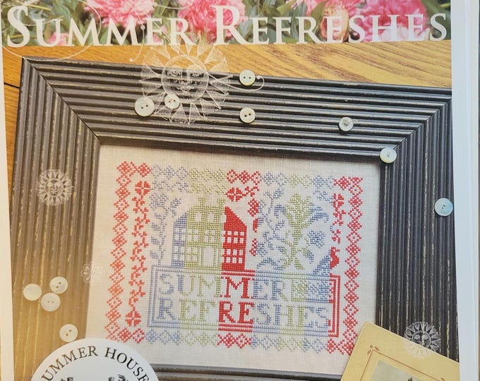 Summer House Summer Refreshes Cross Stitch Pattern. Free Shipping. Good Condition.