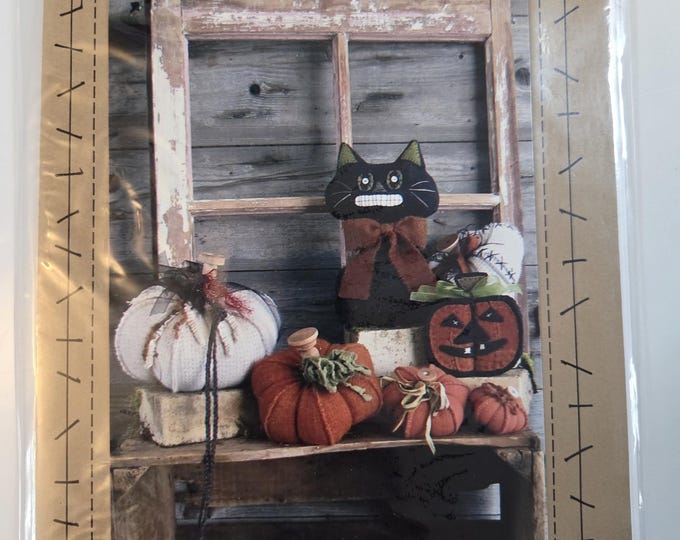Wooden Spool Designs Pumpkin Patch Jack Wool Pattern. Free SHIPPING. Estate Preowned Good Condition.