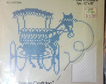 Charles Craft Aida Cloth 11ct 12"x18" white. FREE SHIPPING.